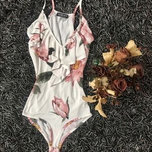 Fashion Nova Floral Print Bodysuit